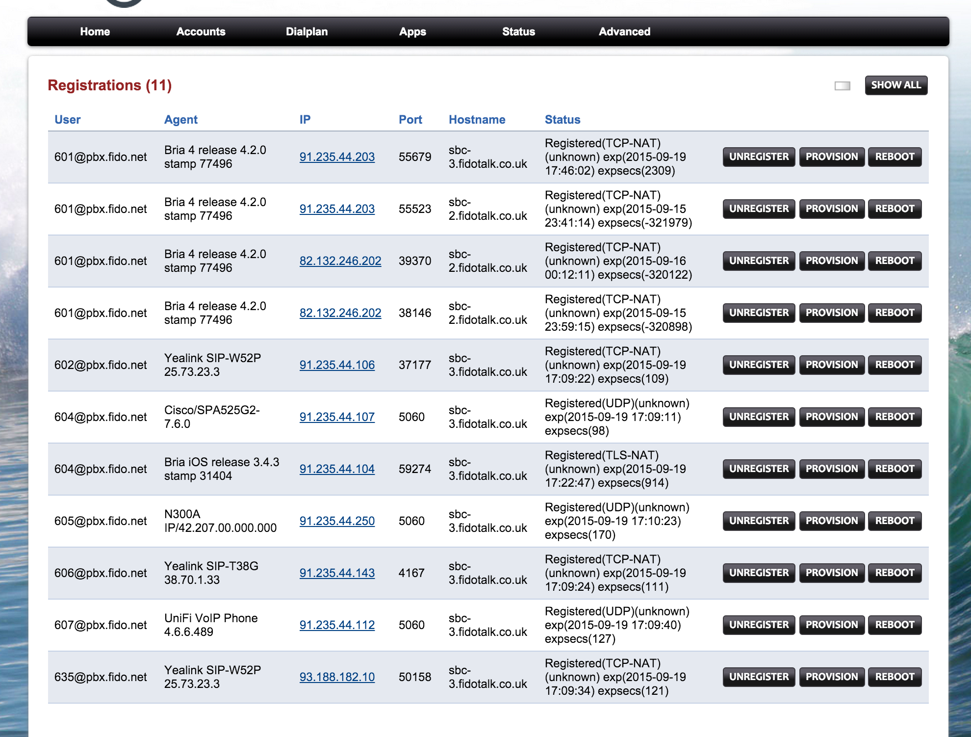 Handset Provisioning